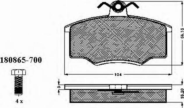 Spidan 30109 - Bremsbelagsatz, Scheibenbremse alexcarstop-ersatzteile.com