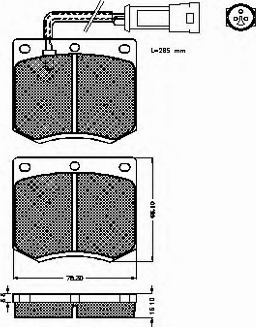 Spidan 30184 - Bremsbelagsatz, Scheibenbremse alexcarstop-ersatzteile.com