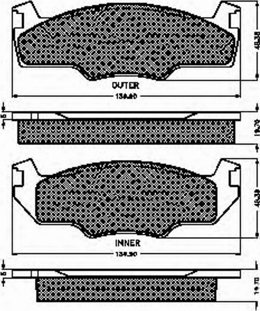 Spidan 30129 - Bremsbelagsatz, Scheibenbremse alexcarstop-ersatzteile.com