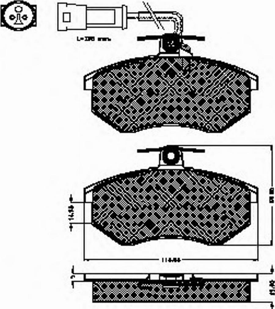 Spidan 30206 - Bremsbelagsatz, Scheibenbremse alexcarstop-ersatzteile.com