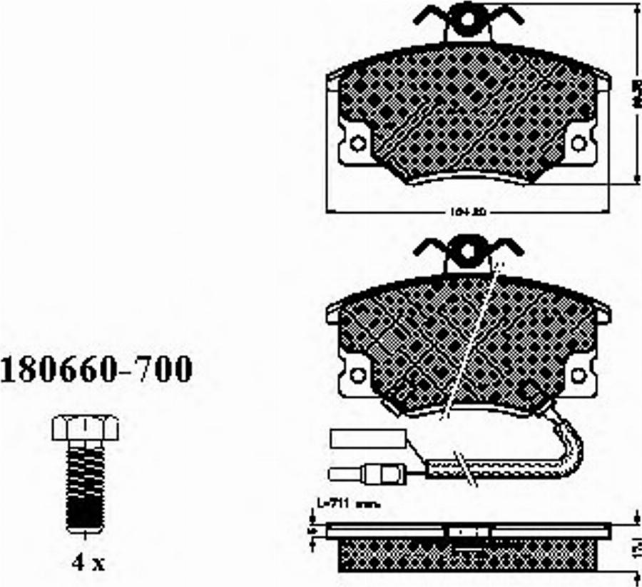 Spidan 30211 - Bremsbelagsatz, Scheibenbremse alexcarstop-ersatzteile.com