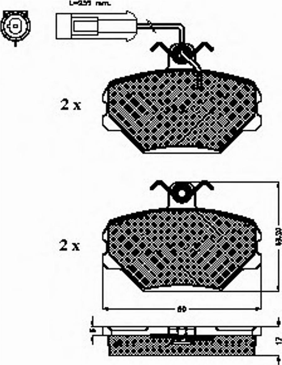 Spidan 31444 - Bremsbelagsatz, Scheibenbremse alexcarstop-ersatzteile.com