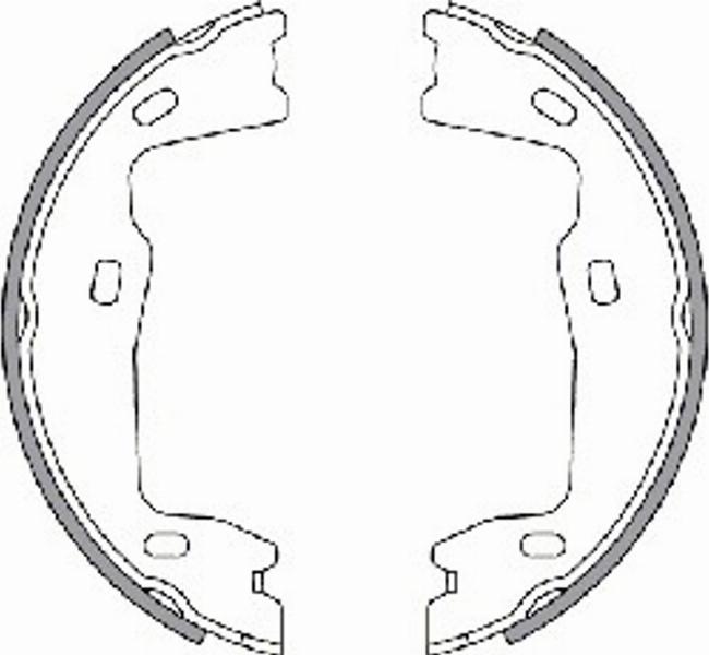 Spidan 31465 - Bremsbackensatz, Feststellbremse alexcarstop-ersatzteile.com