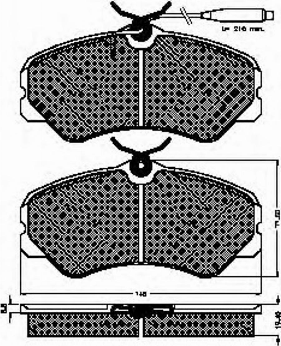 Spidan 31462 - Bremsbelagsatz, Scheibenbremse alexcarstop-ersatzteile.com