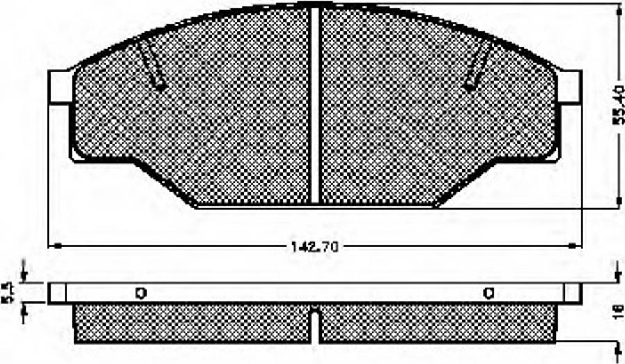 Spidan 31004 - Bremsbelagsatz, Scheibenbremse alexcarstop-ersatzteile.com