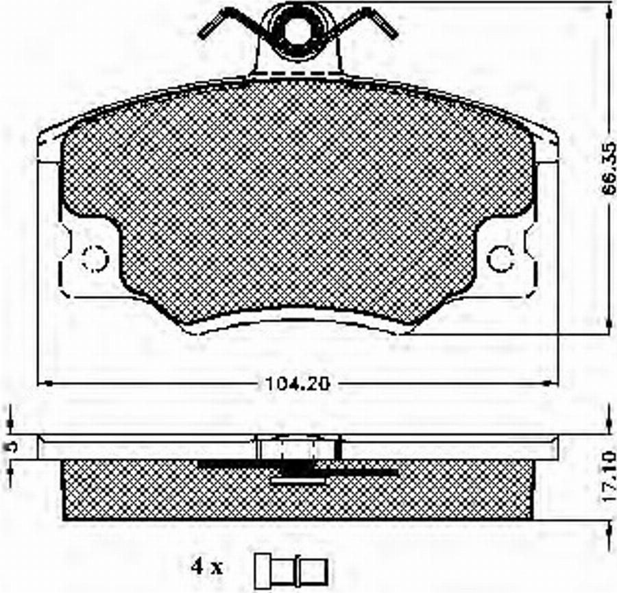 Spidan 31012 - Bremsbelagsatz, Scheibenbremse alexcarstop-ersatzteile.com