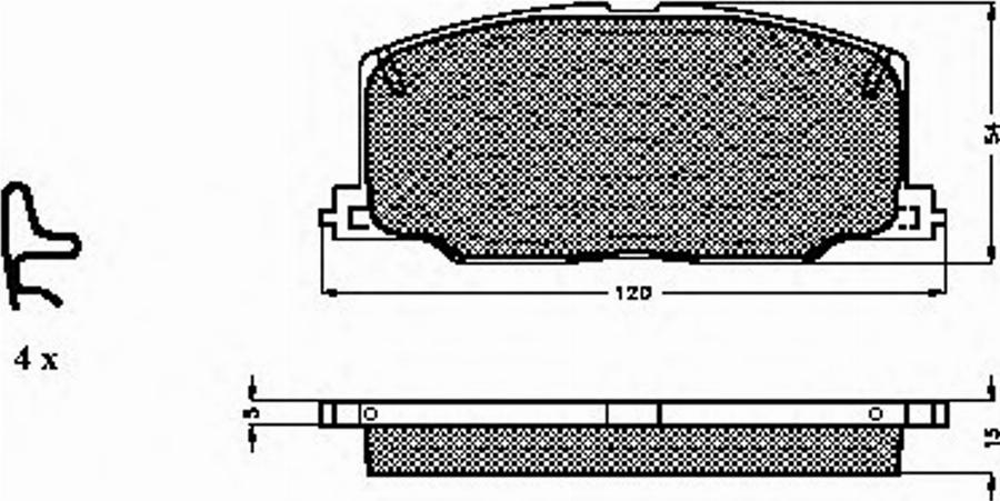 Spidan 31084 - Bremsbelagsatz, Scheibenbremse alexcarstop-ersatzteile.com