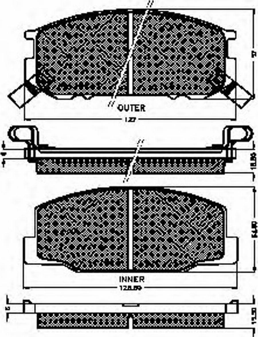 Spidan 31037 - Bremsbelagsatz, Scheibenbremse alexcarstop-ersatzteile.com