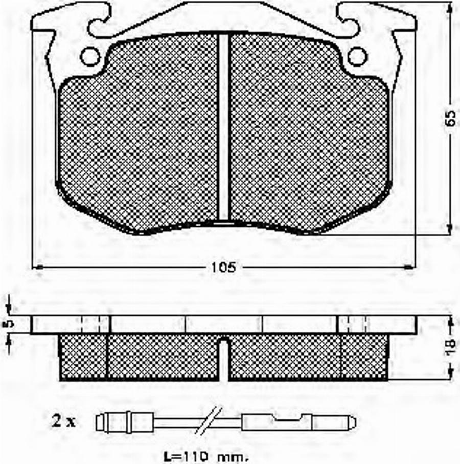 Spidan 31024 - Bremsbelagsatz, Scheibenbremse alexcarstop-ersatzteile.com