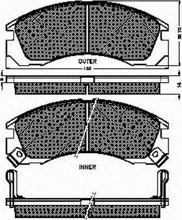 Spidan 31844 - Bremsbelagsatz, Scheibenbremse alexcarstop-ersatzteile.com