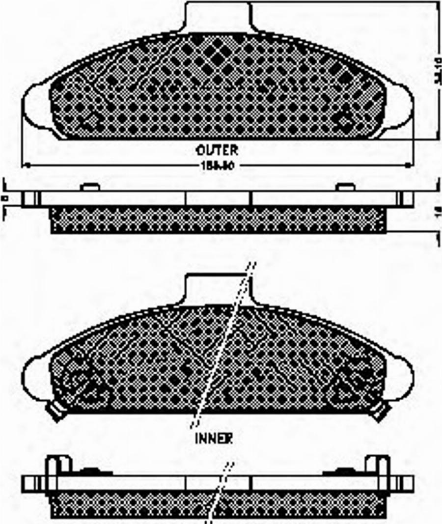 Spidan 31855 - Bremsbelagsatz, Scheibenbremse alexcarstop-ersatzteile.com