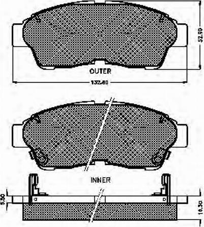 Spidan 31856 - Bremsbelagsatz, Scheibenbremse alexcarstop-ersatzteile.com