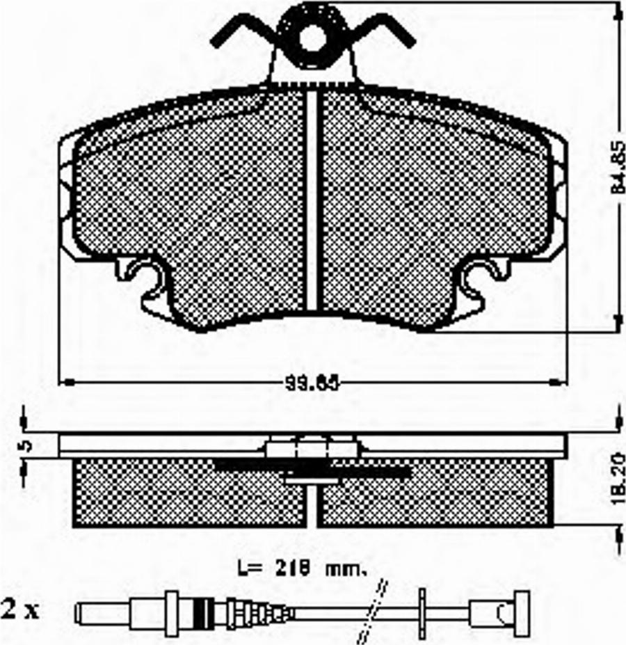 Spidan 31864 - Bremsbelagsatz, Scheibenbremse alexcarstop-ersatzteile.com