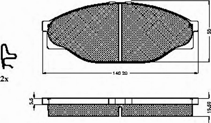 Spidan 31861 - Bremsbelagsatz, Scheibenbremse alexcarstop-ersatzteile.com