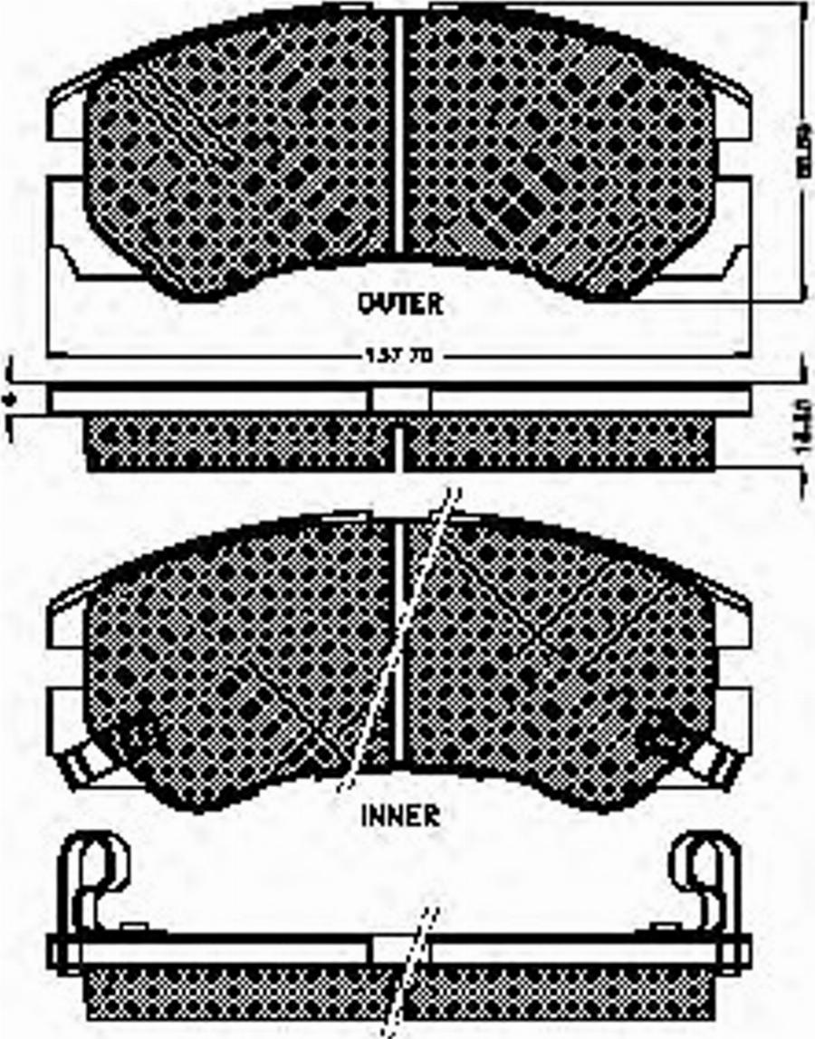 Spidan 31868 - Bremsbelagsatz, Scheibenbremse alexcarstop-ersatzteile.com