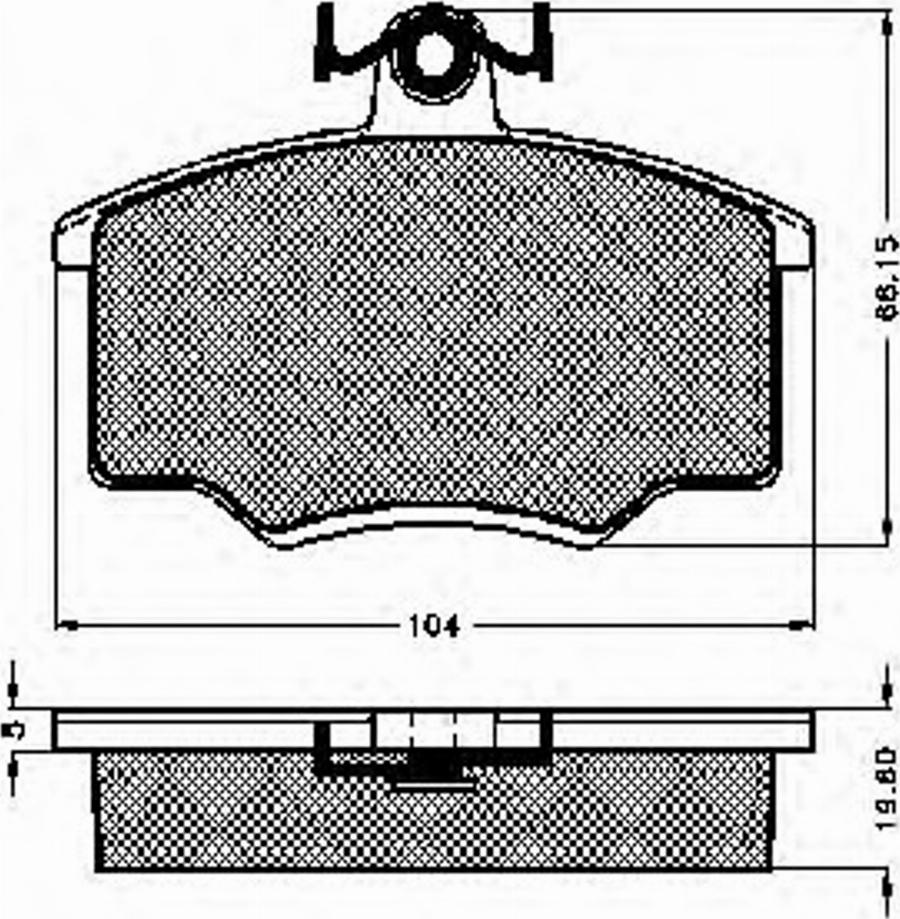 Spidan 31802 - Bremsbelagsatz, Scheibenbremse alexcarstop-ersatzteile.com