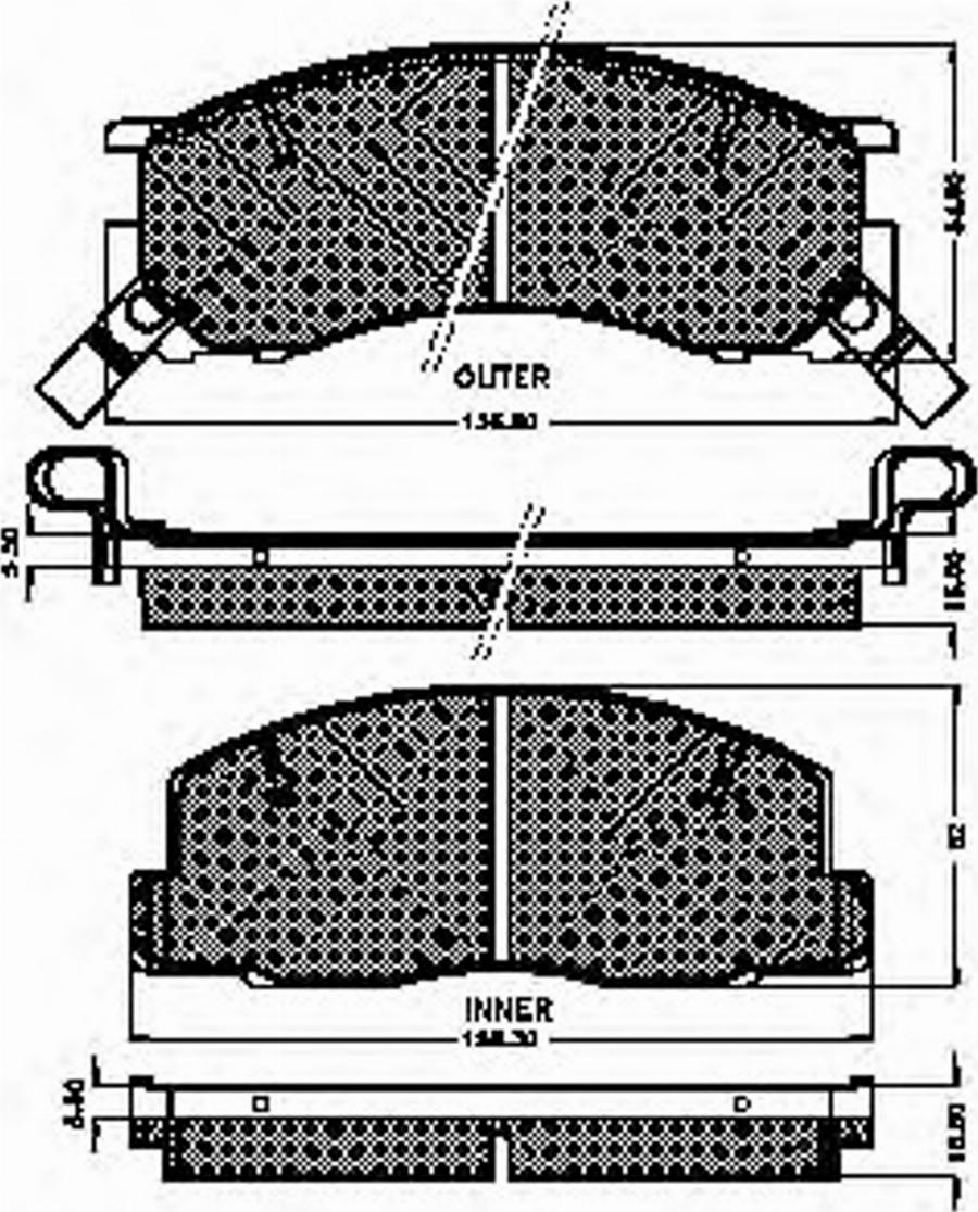 Spidan 31807 - Bremsbelagsatz, Scheibenbremse alexcarstop-ersatzteile.com