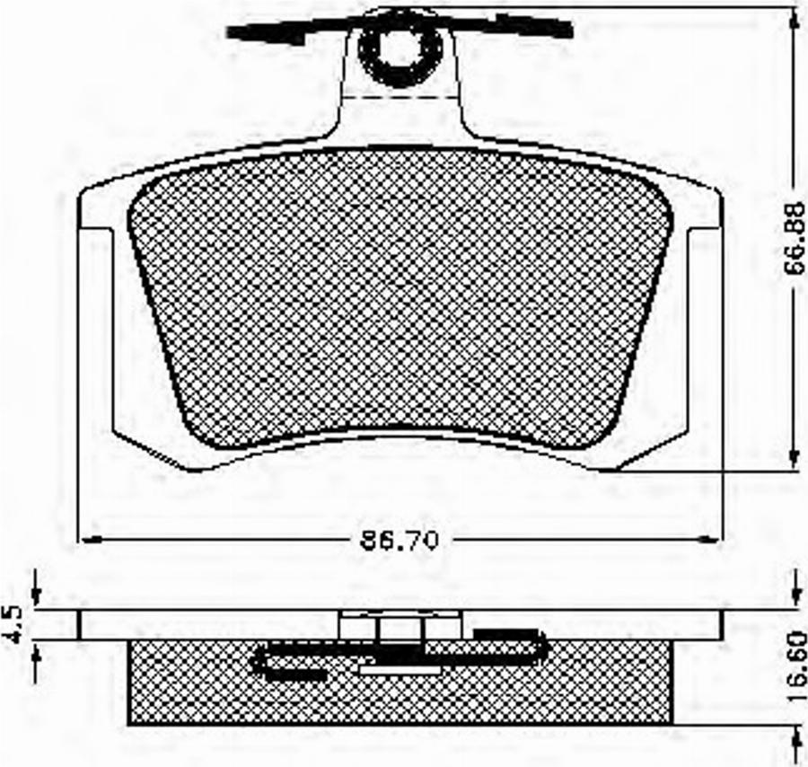 Spidan 31810 - Bremsbelagsatz, Scheibenbremse alexcarstop-ersatzteile.com