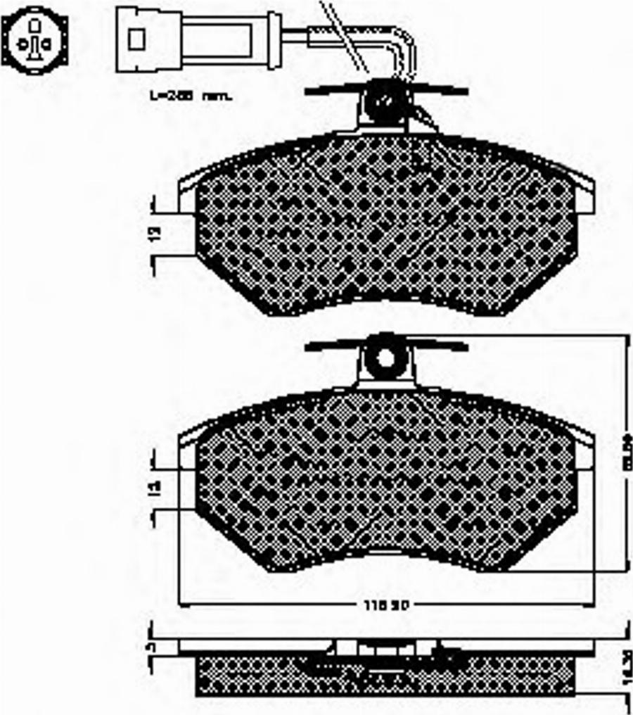 Spidan 31832 - Bremsbelagsatz, Scheibenbremse alexcarstop-ersatzteile.com