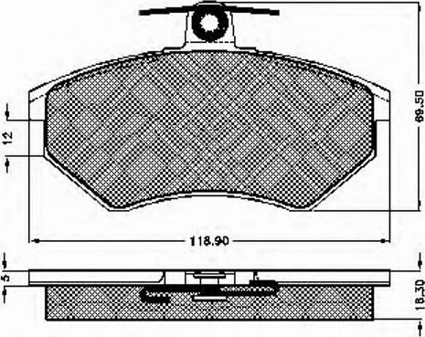 Spidan 31837 - Bremsbelagsatz, Scheibenbremse alexcarstop-ersatzteile.com