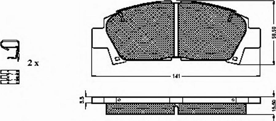 Spidan 31871 - Bremsbelagsatz, Scheibenbremse alexcarstop-ersatzteile.com