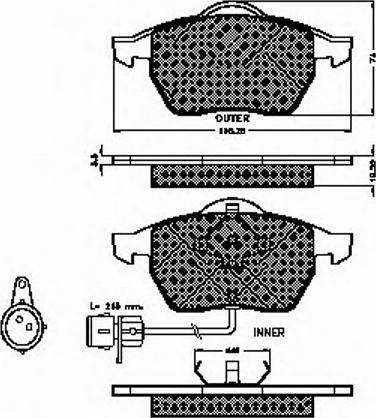 Spidan 31873 - Bremsbelagsatz, Scheibenbremse alexcarstop-ersatzteile.com