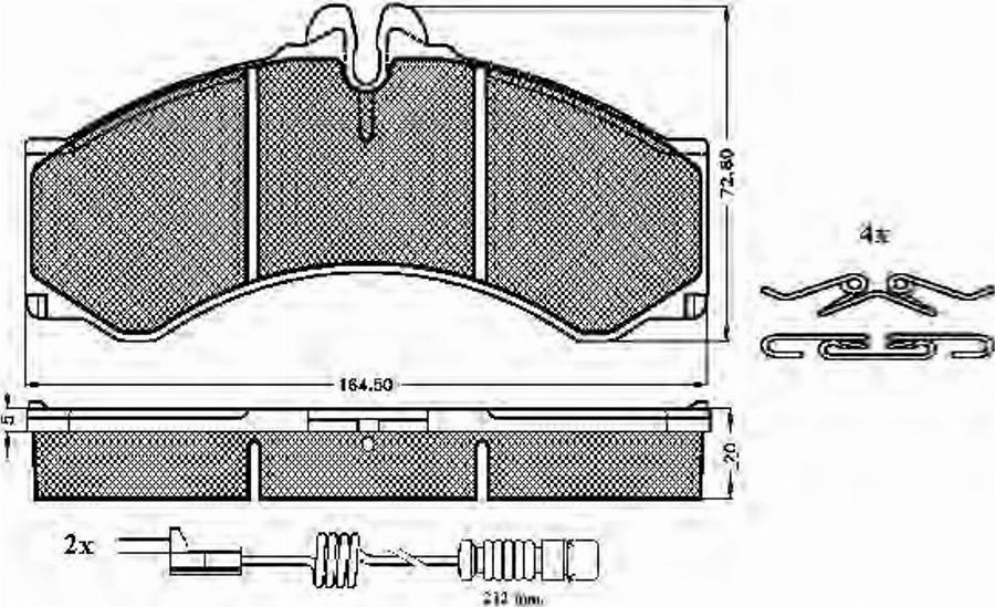 Spidan 31399 - Bremsbelagsatz, Scheibenbremse alexcarstop-ersatzteile.com