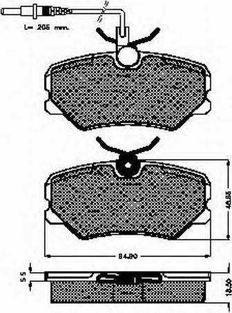 Spidan 31263 - Bremsbelagsatz, Scheibenbremse alexcarstop-ersatzteile.com