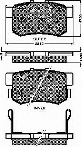 Spidan 31744 - Bremsbelagsatz, Scheibenbremse alexcarstop-ersatzteile.com