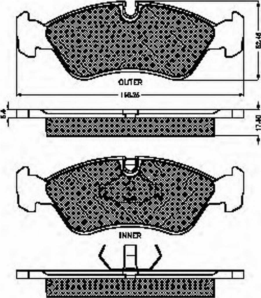 Spidan 31706 - Bremsbelagsatz, Scheibenbremse alexcarstop-ersatzteile.com