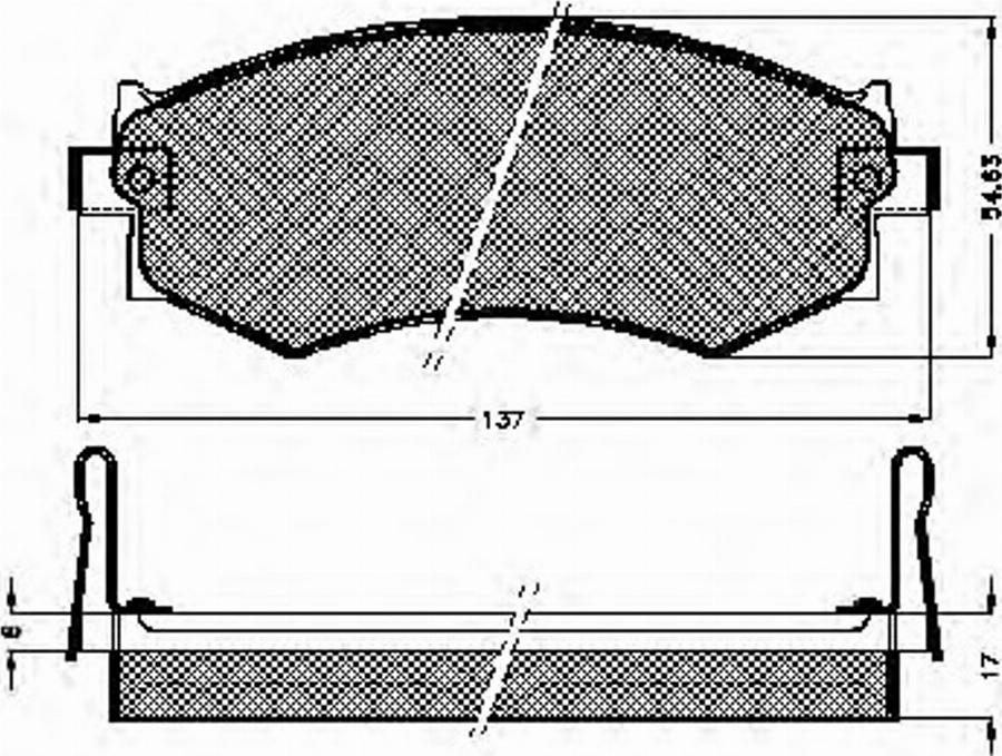 Spidan 31708 - Bremsbelagsatz, Scheibenbremse alexcarstop-ersatzteile.com