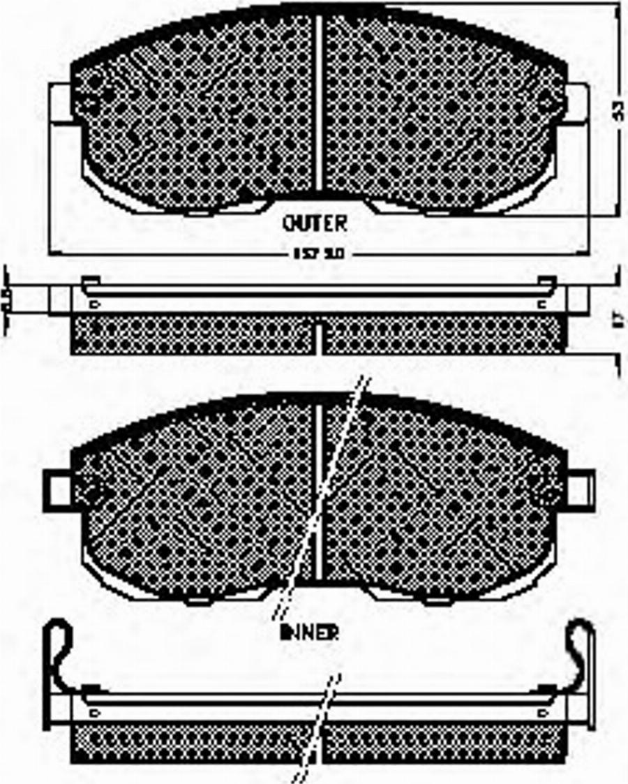 Spidan 31714 - Bremsbelagsatz, Scheibenbremse alexcarstop-ersatzteile.com