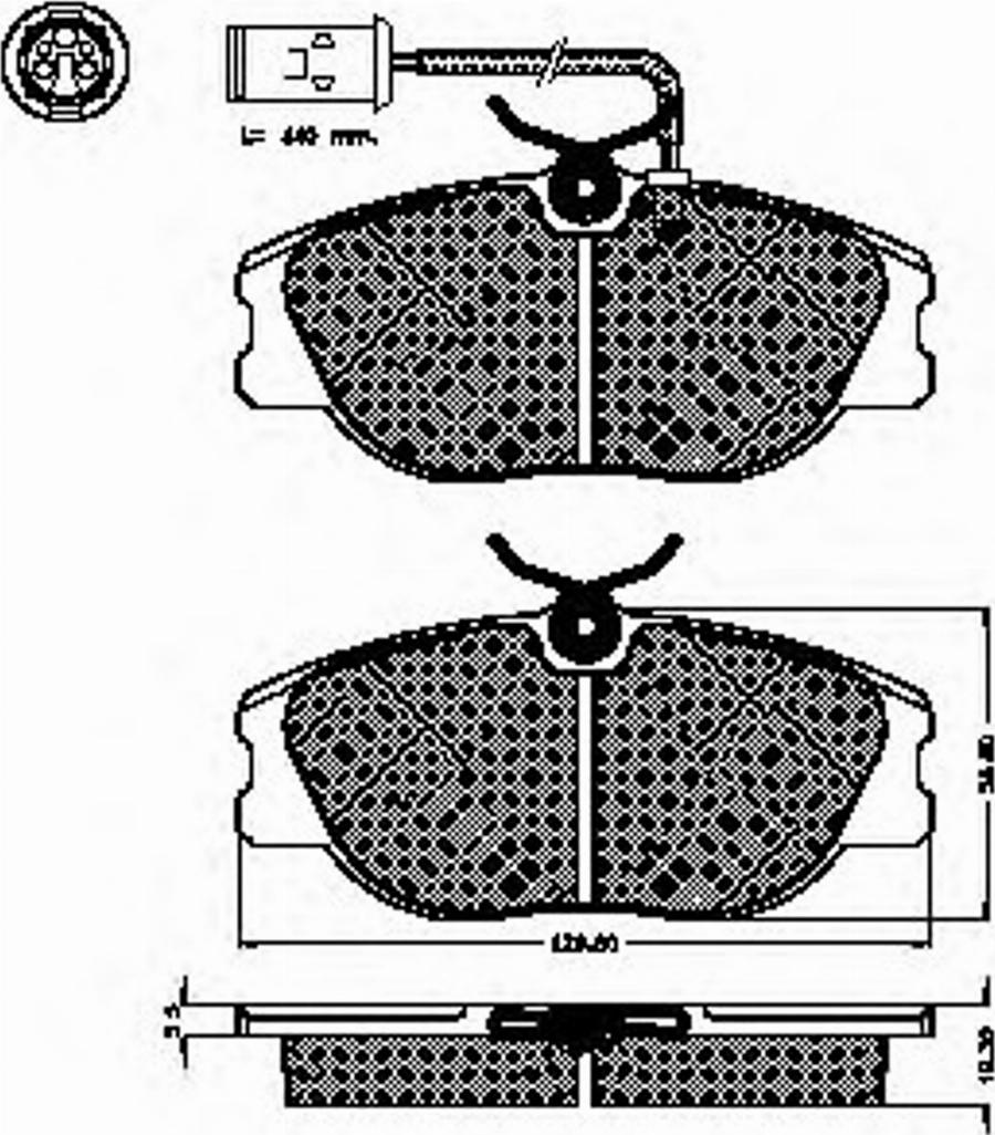 Spidan 31733 - Bremsbelagsatz, Scheibenbremse alexcarstop-ersatzteile.com