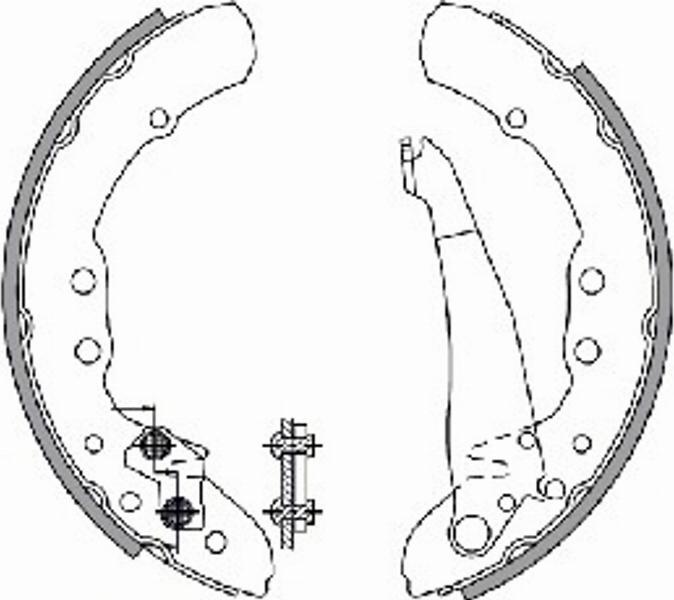 Spidan 33500 - Bremsbackensatz alexcarstop-ersatzteile.com