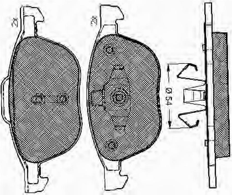 Spidan 32914 - Bremsbelagsatz, Scheibenbremse alexcarstop-ersatzteile.com