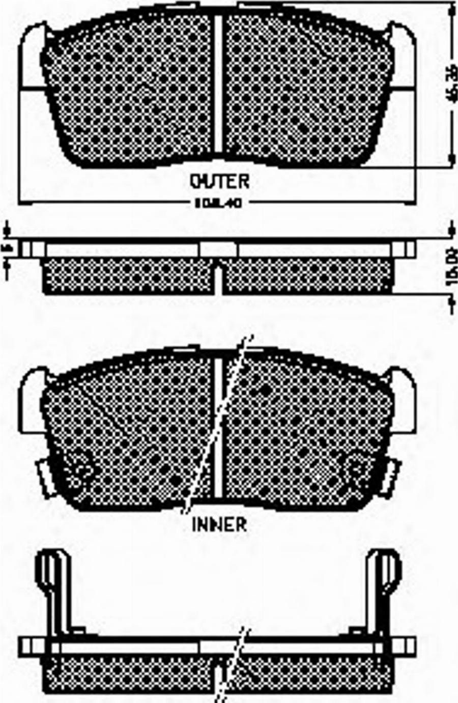 Spidan 32440 - Bremsbelagsatz, Scheibenbremse alexcarstop-ersatzteile.com