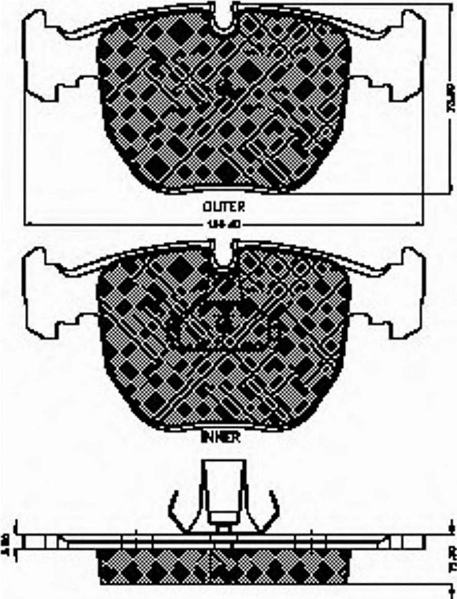 Spidan 32453 - Bremsbelagsatz, Scheibenbremse alexcarstop-ersatzteile.com