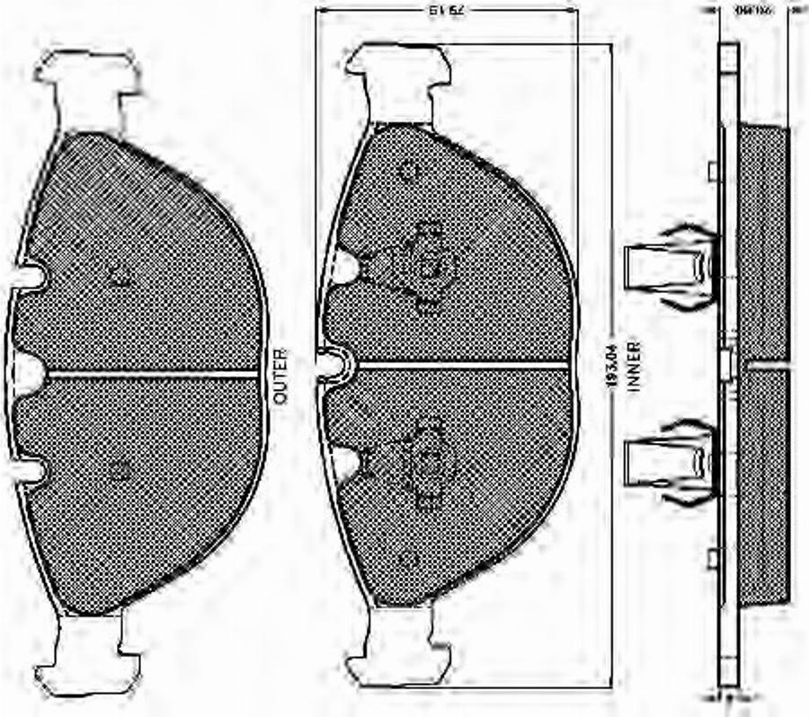 Spidan 32465 - Bremsbelagsatz, Scheibenbremse alexcarstop-ersatzteile.com