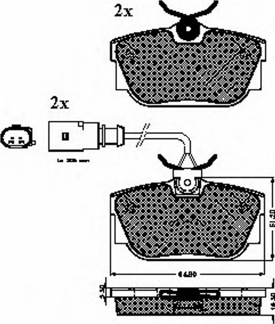 Spidan 32432 - Bremsbelagsatz, Scheibenbremse alexcarstop-ersatzteile.com