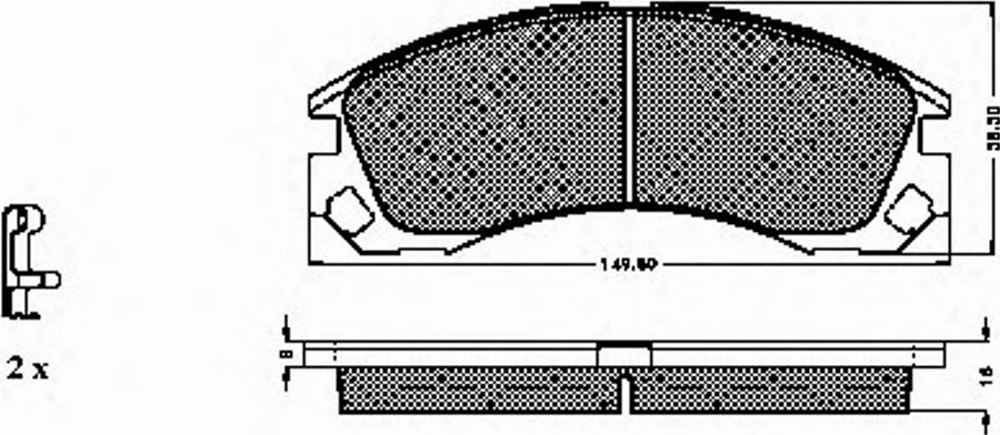 Spidan 32422 - Bremsbelagsatz, Scheibenbremse alexcarstop-ersatzteile.com