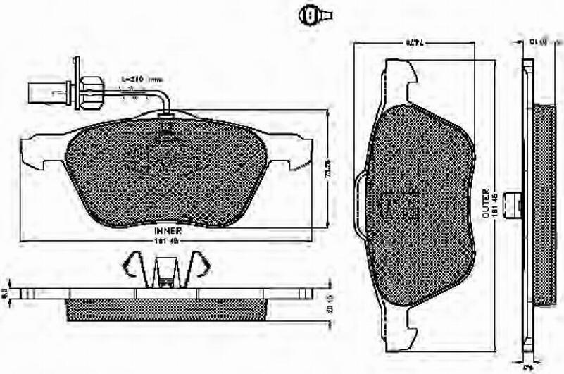 Spidan 32476 - Bremsbelagsatz, Scheibenbremse alexcarstop-ersatzteile.com