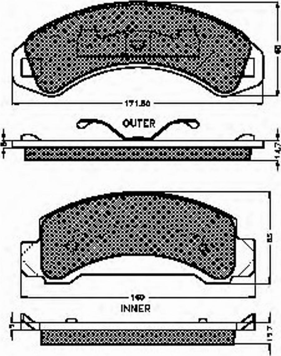 Spidan 32549 - Bremsbelagsatz, Scheibenbremse alexcarstop-ersatzteile.com