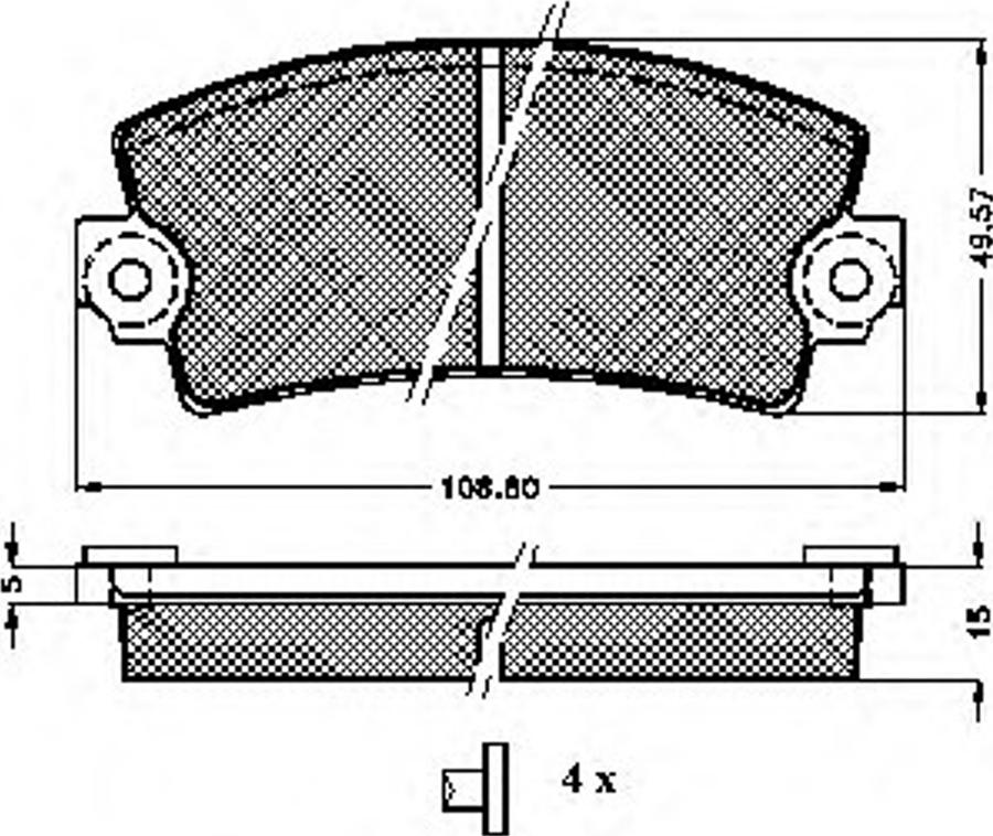 Spidan 32580 - Bremsbelagsatz, Scheibenbremse alexcarstop-ersatzteile.com