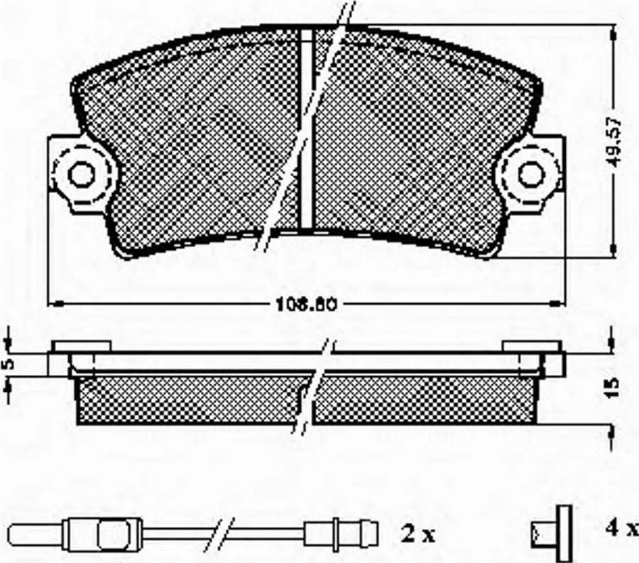 Spidan 32581 - Bremsbelagsatz, Scheibenbremse alexcarstop-ersatzteile.com