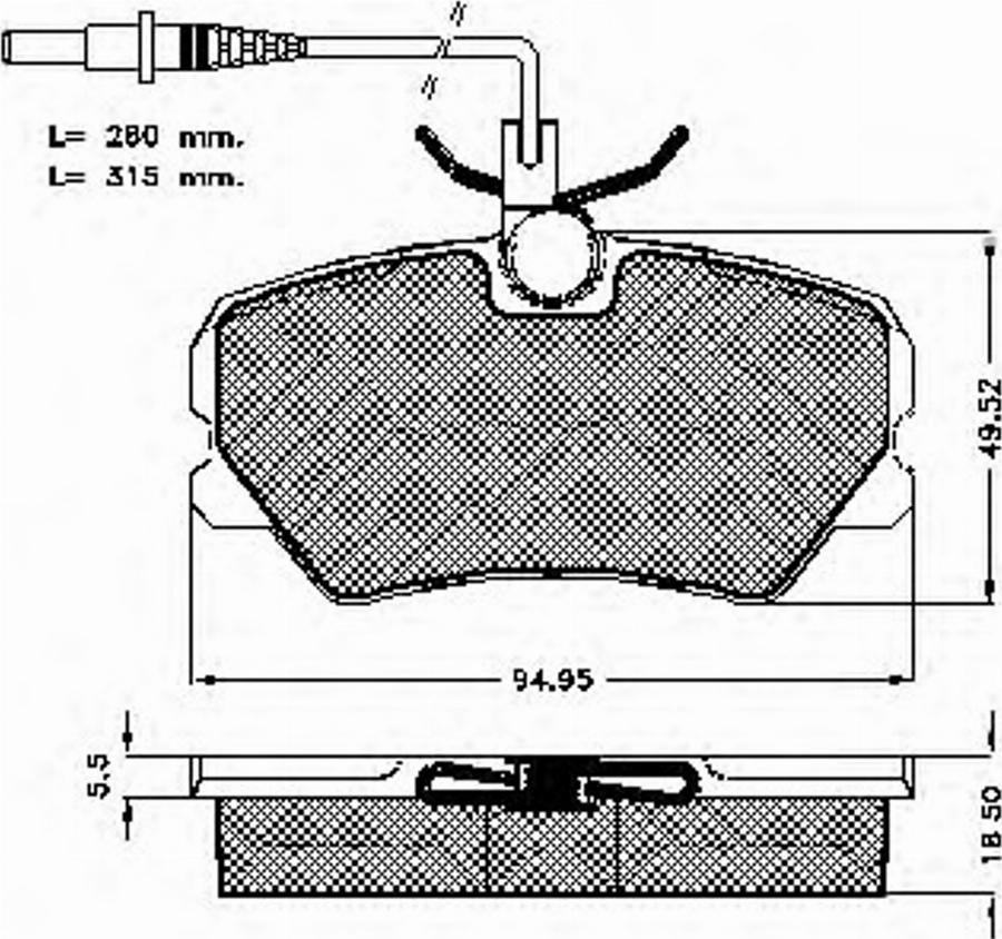 Spidan 32579 - Bremsbelagsatz, Scheibenbremse alexcarstop-ersatzteile.com