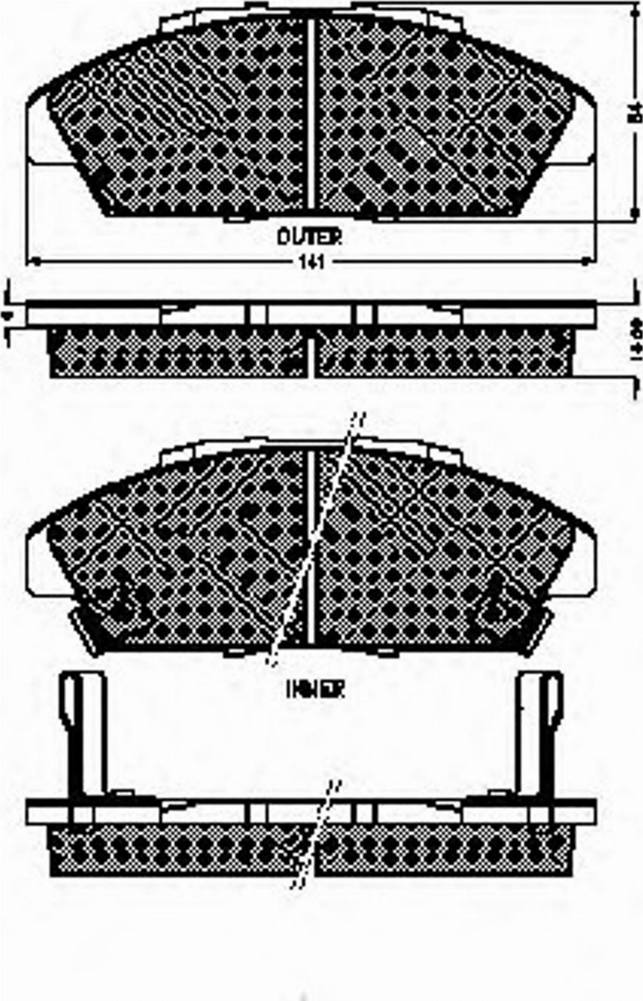 Spidan 32693 - Bremsbelagsatz, Scheibenbremse alexcarstop-ersatzteile.com