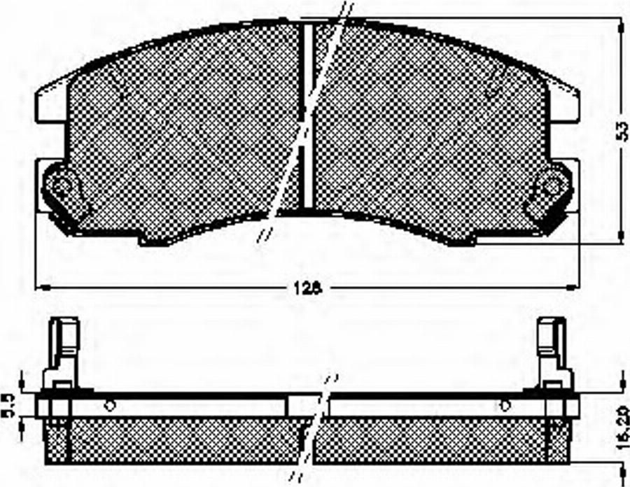 Spidan 32669 - Bremsbelagsatz, Scheibenbremse alexcarstop-ersatzteile.com