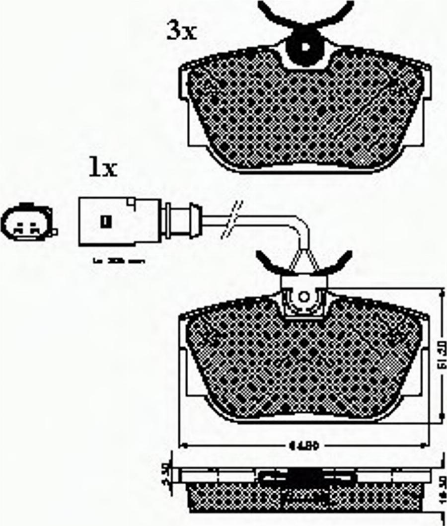 Spidan 32636 - Bremsbelagsatz, Scheibenbremse alexcarstop-ersatzteile.com