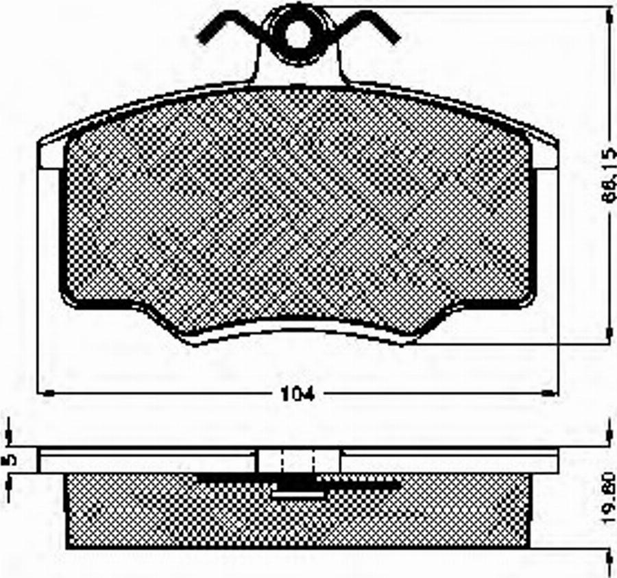 Spidan 32620 - Bremsbelagsatz, Scheibenbremse alexcarstop-ersatzteile.com