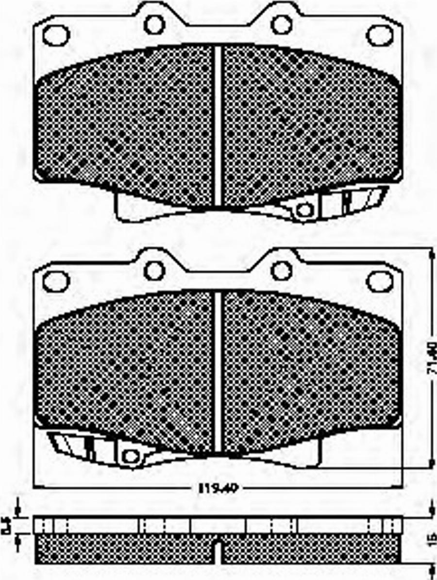 Spidan 32065 - Bremsbelagsatz, Scheibenbremse alexcarstop-ersatzteile.com